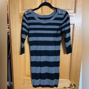 Black and grey sweater/dress